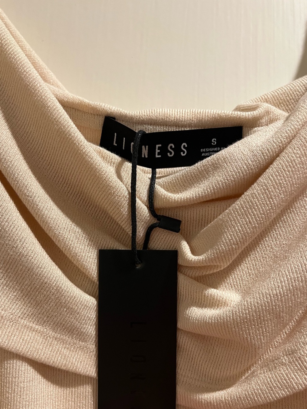 Lioness Cream off the shoulder dress